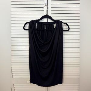 Elegant Black Drape Top Size XL